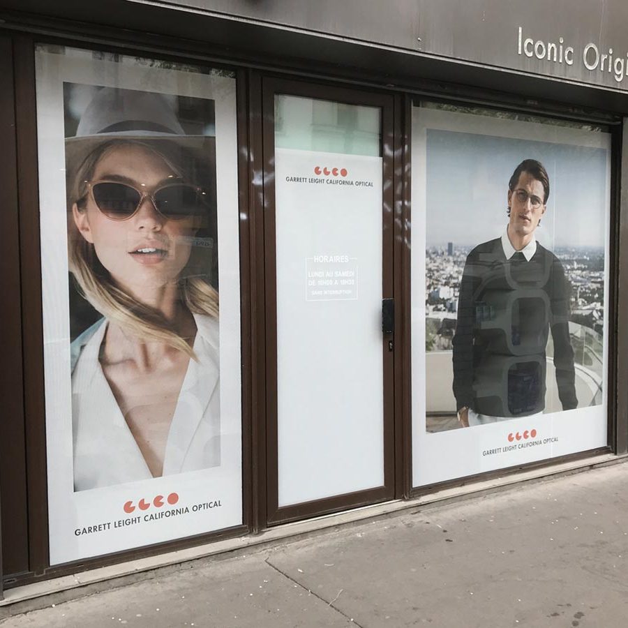 Autocollant intégral vitrine